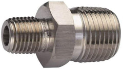 Ham-Let - 3/4 x 1/2" Internal Brass Reducer Nipple - 3600 PSI, MNPT x MNPT - Americas Industrial Supply