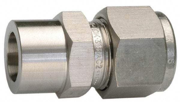 Ham-Let - 1/2" OD, Grade 316Stainless Steel Union - Comp x Socket Weld Ends - Americas Industrial Supply
