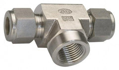 Ham-Let - 3/8" OD, Grade 316Stainless Steel Female Branch Tee - Comp x Comp x FNPT Ends - Americas Industrial Supply