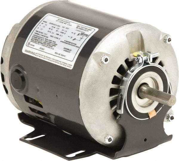 US Motors - 1/2 hp, ODP Enclosure, Auto Thermal Protection, 1,725 RPM, 115 Volt, 60 Hz, Industrial Electric AC/DC Motor - Size 48/56 Frame, Resilient Mount, 1 Speed, Sleeve Bearings, A Class Insulation, Reversible - Americas Industrial Supply