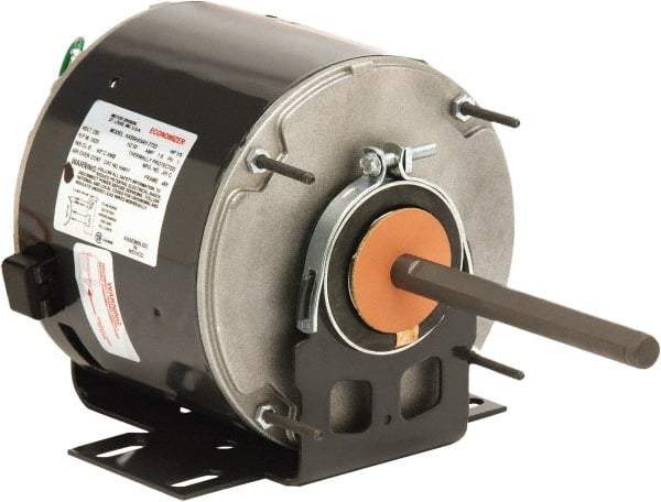 US Motors - 1/3 hp, ODP Enclosure, Auto Thermal Protection, 825 RPM, 208-230 Volt, 60 Hz, Industrial Electric AC/DC Motor - Size 48 Frame, Hub/Stud Mount, 1 Speed, Ball Bearings, 2.7 Full Load Amps, B Class Insulation, CCW Lead End Rev - Americas Industrial Supply