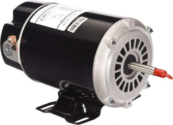 US Motors - 1 hp, ODP Enclosure, Auto Thermal Protection, 3,450 RPM, 115 Volt, 60 Hz, Industrial Electric AC/DC Motor - Size 48 Frame, Thru Bolt Mount, 1 Speed, Ball/SAB Bearings, 10.0 Full Load Amps, B Class Insulation, CCW Drive End - Americas Industrial Supply