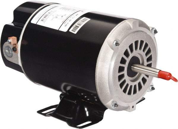 US Motors - 1.5 hp, ODP Enclosure, Auto Thermal Protection, 3,450 RPM, 115 Volt, 60 Hz, Industrial Electric AC/DC Motor - Size 48 Frame, Thru Bolt Mount, 1 Speed, Ball/SAB Bearings, 12.5 Full Load Amps, B Class Insulation, CCW Shaft End - Americas Industrial Supply