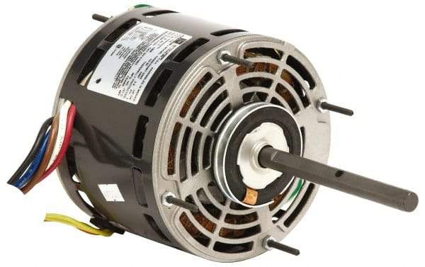 US Motors - 1/15 hp, OPAO Enclosure, Auto Thermal Protection, 1,650 RPM, 115/208-230 Volt, 60 Hz, Industrial Electric AC/DC Motor - Size 42 Frame, Ring Mount, 1 Speed, SAB Bearings, 4.3/1.95-2.2 Full Load Amps, B Class Insulation, CCW Lead End - Americas Industrial Supply