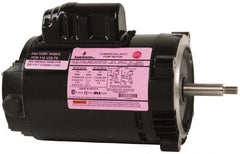 US Motors - 1/3 hp, ODP Enclosure, Auto Thermal Protection, 3,450 RPM, 115/208-230 Volt, 60 Hz, Industrial Electric AC/DC Motor - Size 56J Frame, J-Face Mount, 1 Speed, Ball Bearings, 6.2/2.9-3.1 Full Load Amps, B Class Insulation, CCW Drive End - Americas Industrial Supply