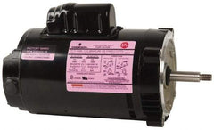 US Motors - 3/4 hp, ODP Enclosure, Auto Thermal Protection, 3,450 RPM, 115/208-230 Volt, 60 Hz, Industrial Electric AC/DC Motor - Size 56J Frame, J-Face Mount, 1 Speed, Ball Bearings, 10.4/5.4-5.2 Full Load Amps, B Class Insulation, CCW Drive End - Americas Industrial Supply