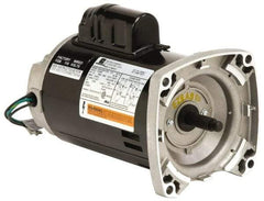 US Motors - 1/2 hp, ODP Enclosure, Auto Thermal Protection, 3,450 RPM, 115/230 Volt, 60 Hz, Industrial Electric AC/DC Motor - Size 56 Frame, Square Flange Mount, 1 Speed, Ball Bearings, 8.6/4.3 Full Load Amps, B Class Insulation, CCW Drive End - Americas Industrial Supply