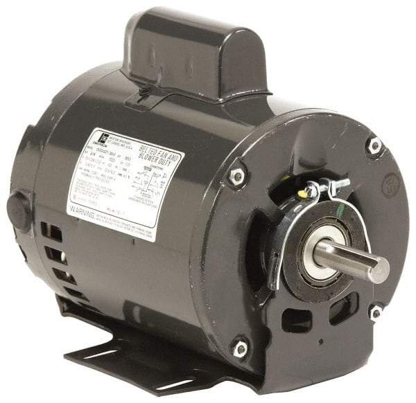 US Motors - 1/2 hp, ODP Enclosure, No Thermal Protection, 1,725 RPM, 208-230/460 Volt, 60 Hz, Three Phase Standard Efficient Motor - Size 56 Frame, Cradle Mount, 1 Speed, Ball Bearings, 2.1-2.2/1.1 Full Load Amps, B Class Insulation, Reversible - Americas Industrial Supply