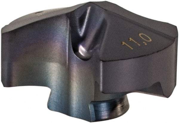 Iscar - Series IDI-SG, 11mm Diam Grade IC908 140° Replaceable Drill Tip - Carbide, TiAlN Finish, 11 Seat Size - Americas Industrial Supply