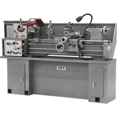 Jet - 13" Swing, 40" Between Centers, 230 Volt, Single Phase Bench Lathe - 5MT Taper, 2 hp, 70 to 2,000 RPM, 1-1/2" Bore Diam, 32" Deep x 47" High x 71" Long - Americas Industrial Supply