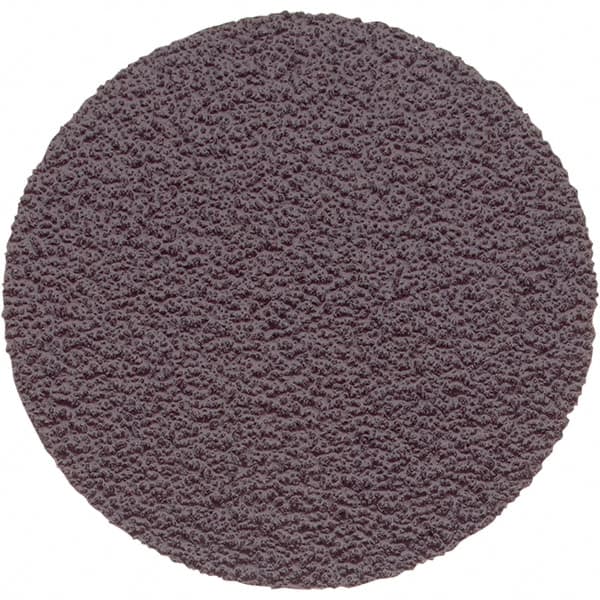 Superior Abrasives - 1" Diam, 120 Grit Aluminum Oxide Adhesive PSA Disc - Fine Grade, Brown, X Weighted Backing, Flexible - Americas Industrial Supply