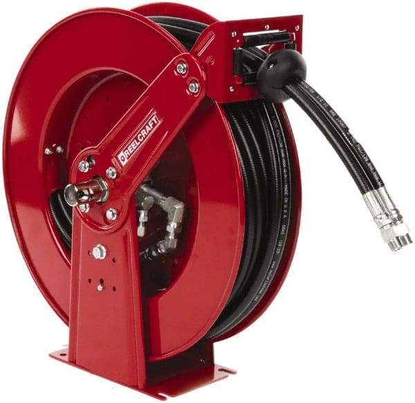 Reelcraft - 50' Spring Retractable Hose Reel - 2,000 psi, Hose Included - Americas Industrial Supply