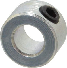 Climax Metal Products - 1/4" Bore, Steel, Set Screw Shaft Collar - 1/2" Outside Diam, 5/16" Wide - Americas Industrial Supply