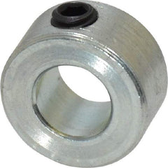 Climax Metal Products - 5/16" Bore, Steel, Set Screw Shaft Collar - 5/8" Outside Diam, 5/16" Wide - Americas Industrial Supply