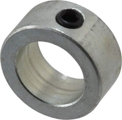 Climax Metal Products - 13/16" Bore, Steel, Set Screw Shaft Collar - 1-1/4" Outside Diam, 9/16" Wide - Americas Industrial Supply