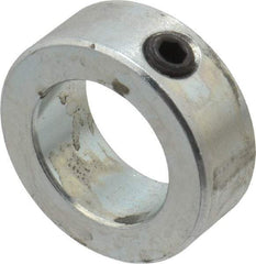 Climax Metal Products - 15/16" Bore, Steel, Set Screw Shaft Collar - 1-1/2" Outside Diam, 9/16" Wide - Americas Industrial Supply