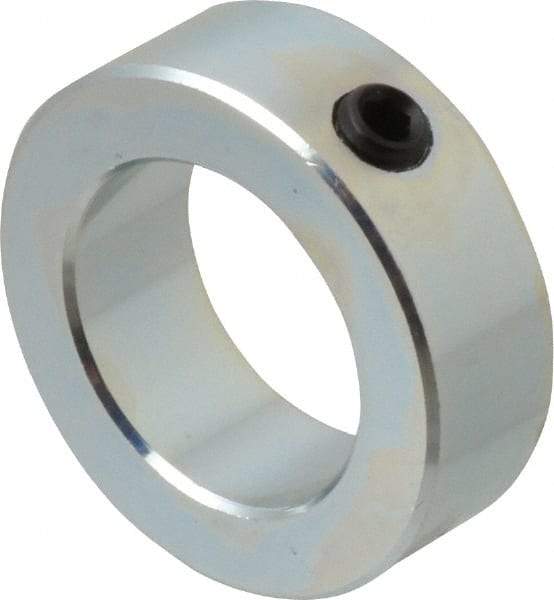 Climax Metal Products - 1-7/16" Bore, Steel, Set Screw Shaft Collar - 2-1/4" Outside Diam, 3/4" Wide - Americas Industrial Supply