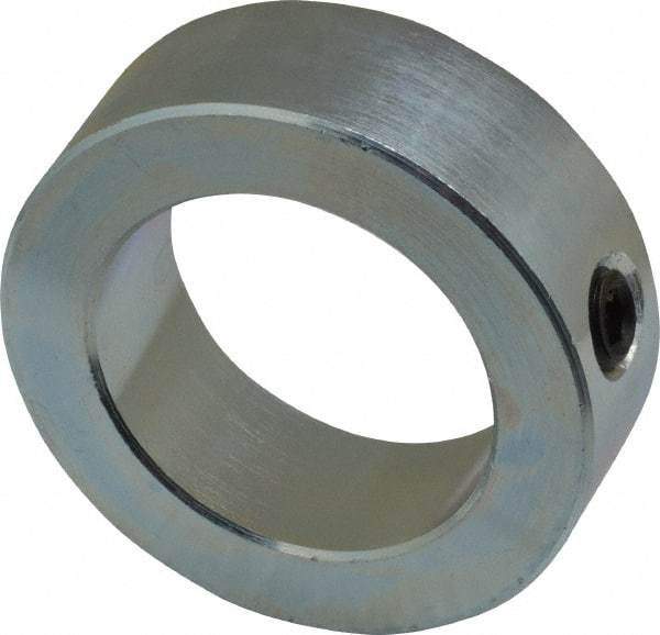 Climax Metal Products - 1-1/2" Bore, Steel, Set Screw Shaft Collar - 2-1/4" Outside Diam, 3/4" Wide - Americas Industrial Supply