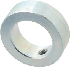 Climax Metal Products - 1-5/8" Bore, Steel, Set Screw Shaft Collar - 2-1/2" Outside Diam, 13/16" Wide - Americas Industrial Supply