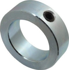 Climax Metal Products - 1-7/8" Bore, Steel, Set Screw Shaft Collar - 2-3/4" Outside Diam, 7/8" Wide - Americas Industrial Supply