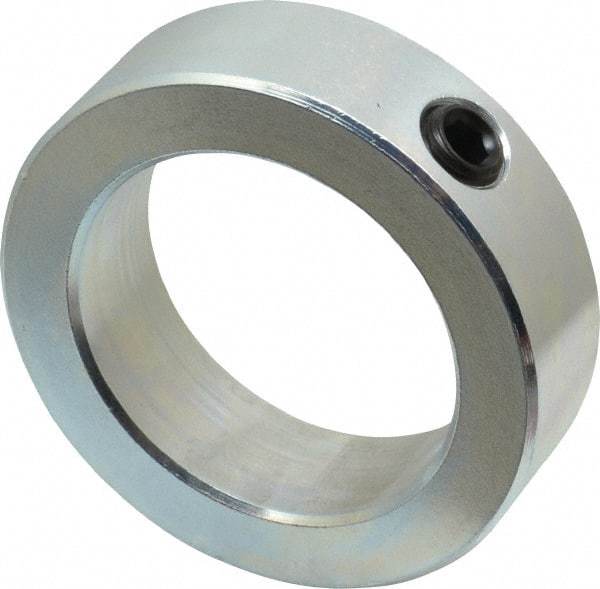 Climax Metal Products - 2-1/4" Bore, Steel, Set Screw Shaft Collar - 3-1/4" Outside Diam, 15/16" Wide - Americas Industrial Supply