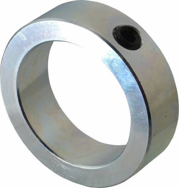 Climax Metal Products - 2-3/8" Bore, Steel, Set Screw Shaft Collar - 3-1/4" Outside Diam, 15/16" Wide - Americas Industrial Supply