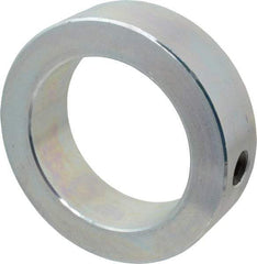 Climax Metal Products - 2-7/16" Bore, Steel, Set Screw Shaft Collar - 3-1/2" Outside Diam, 1" Wide - Americas Industrial Supply