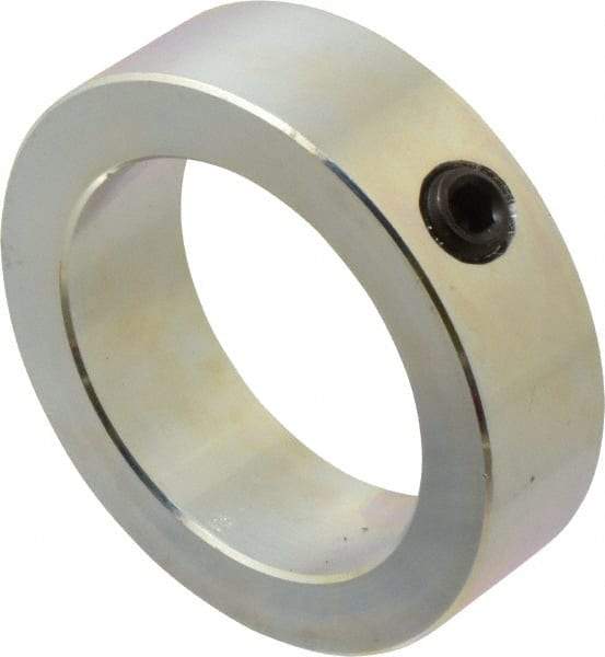 Climax Metal Products - 2-1/2" Bore, Steel, Set Screw Shaft Collar - 3-1/2" Outside Diam, 1" Wide - Americas Industrial Supply