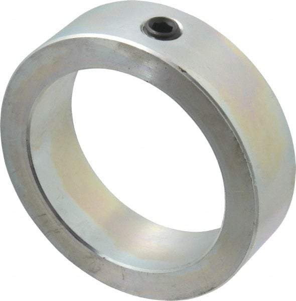 Climax Metal Products - 3" Bore, Steel, Set Screw Shaft Collar - 4" Outside Diam, 1-1/8" Wide - Americas Industrial Supply