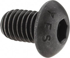 Value Collection - 1/2-13 UNC Hex Socket Drive, Button Screw - Alloy Steel, Black Oxide Finish, Fully Threaded, 3/4" Length Under Head - Americas Industrial Supply