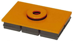 Mason Ind. - 10" Long x 10" Wide x 1" Thick, Neoprene & Steel, Machinery Leveling Pad & Mat - 5,000 Lb Max Load - Americas Industrial Supply