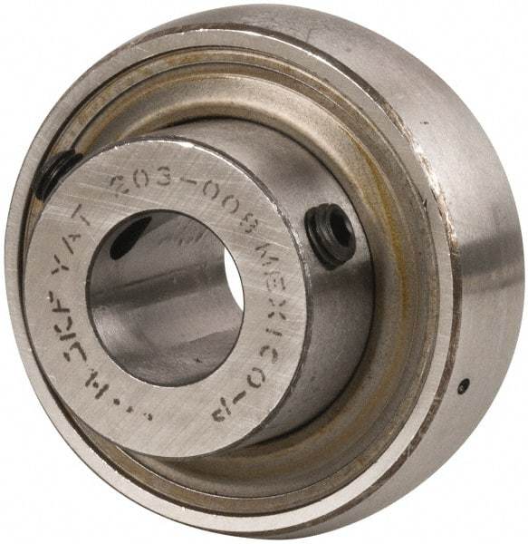 SKF - 1/2" ID x 1.5748" OD, 1,650 Lb Dynamic Capacity, Insert Bearing Insert Bearing - 0.4724" Race Width, 1,070 Lb Static Capacity - Americas Industrial Supply