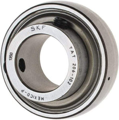 SKF - 1-1/8" ID x 2.4409" OD, 3,380 Lb Dynamic Capacity, Insert Bearing Insert Bearing - 0.7087" Race Width, 2,520 Lb Static Capacity - Americas Industrial Supply