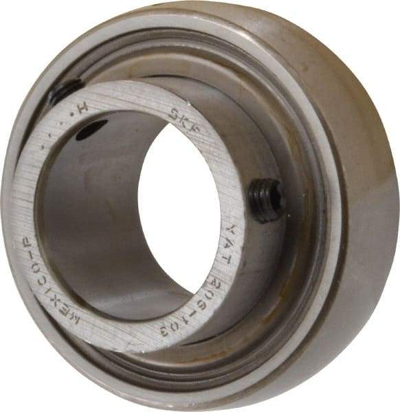 SKF - 1-3/16" ID x 2.4409" OD, 3,380 Lb Dynamic Capacity, Insert Bearing Insert Bearing - 0.7087" Race Width, 2,520 Lb Static Capacity - Americas Industrial Supply