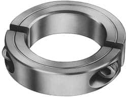 Climax Metal Products - 3mm Bore, Steel, Two Piece Shaft Collar - 11/16" Outside Diam - Americas Industrial Supply