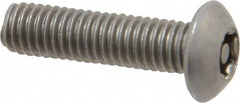 Value Collection - #10-32 UNF Pin In Torx Drive, Button Screw - Grade 18-8 Stainless Steel, Uncoated, 3/4" Length Under Head - Americas Industrial Supply
