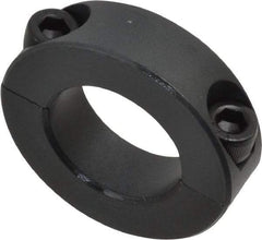 Made in USA - 1" Bore, Steel, Two Piece Shaft Collar - 1-3/4" Outside Diam, 1/2" Wide - Americas Industrial Supply