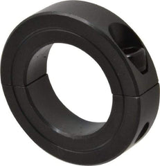 Made in USA - 1-1/4" Bore, Steel, Two Piece Shaft Collar - 2-1/16" Outside Diam, 1/2" Wide - Americas Industrial Supply