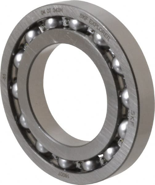 SKF - 35mm Bore Diam, 62mm OD, Open Deep Groove Radial Ball Bearing - 9mm Wide, 1 Row, Round Bore, 1,830 Lb Static Capacity, 2,790 Lb Dynamic Capacity - Americas Industrial Supply