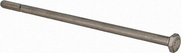 Value Collection - 1/4-20 UNC, 6" Length Under Head Hex Head Cap Screw - Partially Threaded, Grade 316 Stainless Steel, Uncoated, 7/16" Hex - Americas Industrial Supply