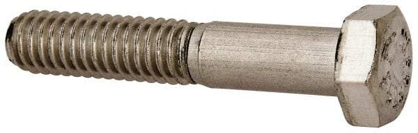 Value Collection - 5/16-18 UNC, 1-3/4" Length Under Head Hex Head Cap Screw - Partially Threaded, Grade 316 Stainless Steel, Uncoated, 1/2" Hex - Americas Industrial Supply