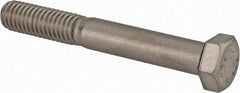 Value Collection - 3/8-16 UNC, 2-3/4" Length Under Head Hex Head Cap Screw - Partially Threaded, Grade 316 Stainless Steel, Uncoated, 9/16" Hex - Americas Industrial Supply