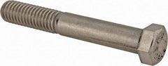 Value Collection - 7/16-14 UNC, 3" Length Under Head Hex Head Cap Screw - Partially Threaded, Grade 316 Stainless Steel, Uncoated, 5/8" Hex - Americas Industrial Supply