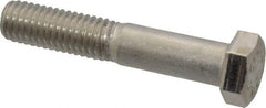 Value Collection - 1/2-13 UNC, 2-3/4" Length Under Head Hex Head Cap Screw - Partially Threaded, Grade 316 Stainless Steel, Uncoated, 3/4" Hex - Americas Industrial Supply