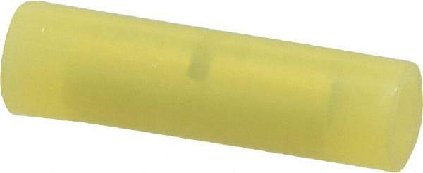 3M - 12 to 10 AWG Compatible, Nylon Fully Insulated, Crimp-On Butt Splice Terminal - 2 Wire Entries, Yellow - Americas Industrial Supply