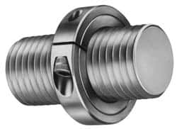 Climax Metal Products - 1-1/2-12 Thread, Stainless Steel, One Piece Threaded Shaft Collar - 2-3/8" Outside Diam, 9/16" Wide - Americas Industrial Supply