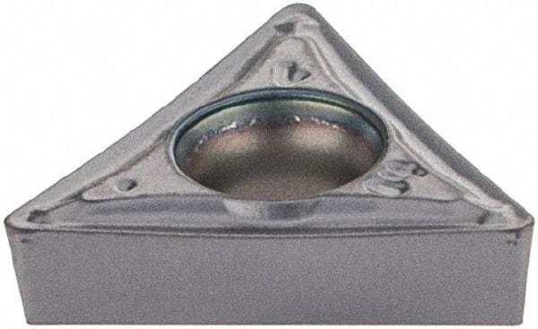 Iscar - TCMT2-1 SM Grade IC908 Carbide Turning Insert - TiAlN Finish, 60° Triangle, 1/4" Inscr Circle, 3/32" Thick, 1/64" Corner Radius - Americas Industrial Supply