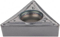 Iscar - TCMT2-1 SM Grade IC908 Carbide Turning Insert - TiAlN Finish, 60° Triangle, 1/4" Inscr Circle, 3/32" Thick, 1/64" Corner Radius - Americas Industrial Supply