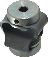 Huco - 3/16" Max Bore Diam, Flexible Flex P Double Loop Coupling - 27mm OD, Polyurethane - Americas Industrial Supply