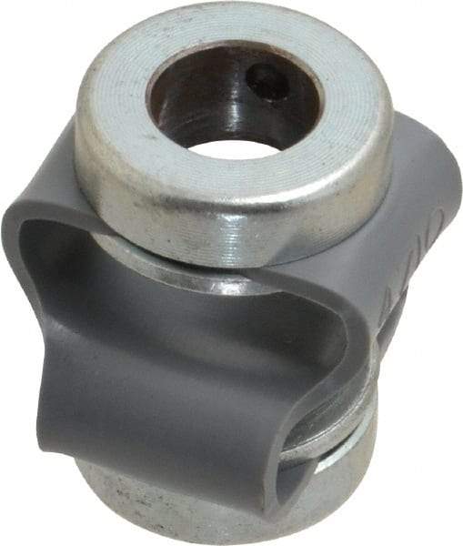 Huco - 3/8" Max Bore Diam, Flexible Flex P Double Loop Coupling - 27mm OD, Polyurethane - Americas Industrial Supply